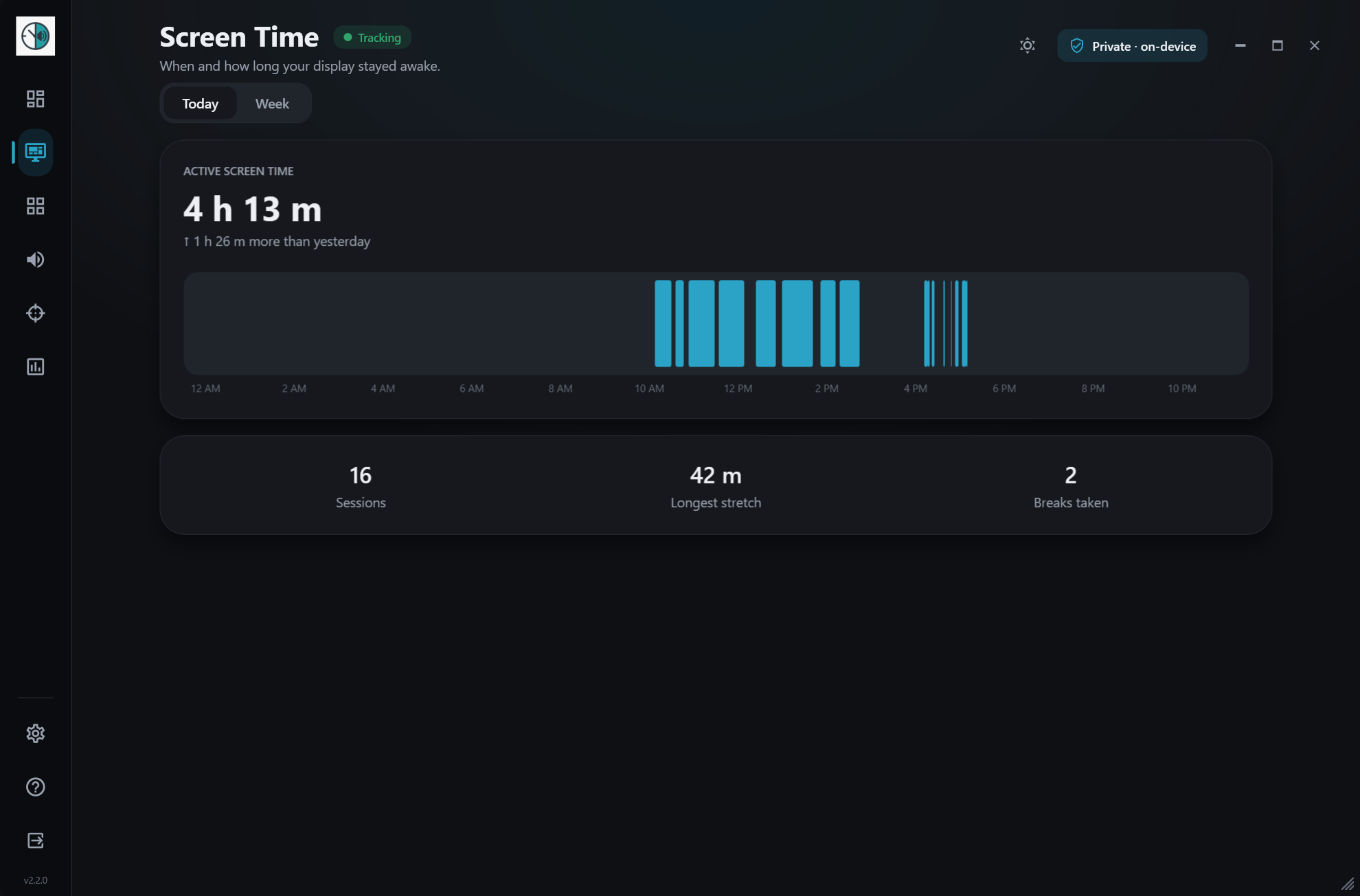 Pulse — Screen time